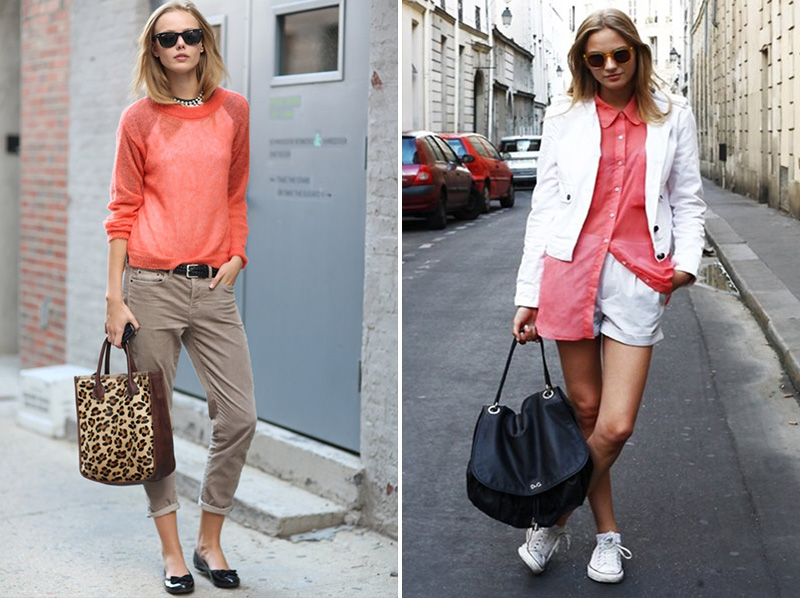 coral street style