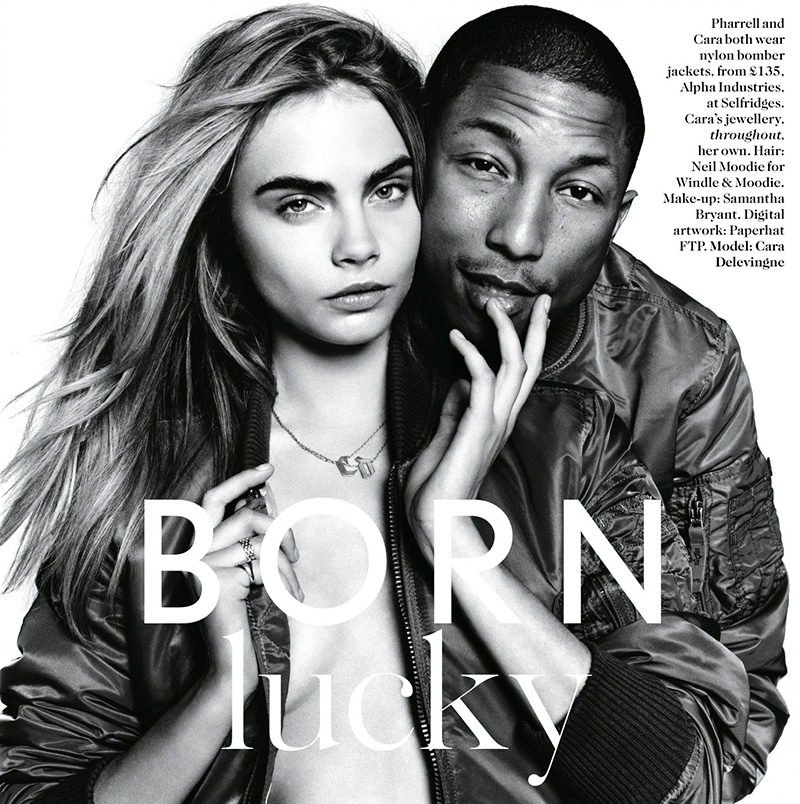 Read more about the article Pharrell Williams & Cara Delevingne. Vogue Uk. September 2013