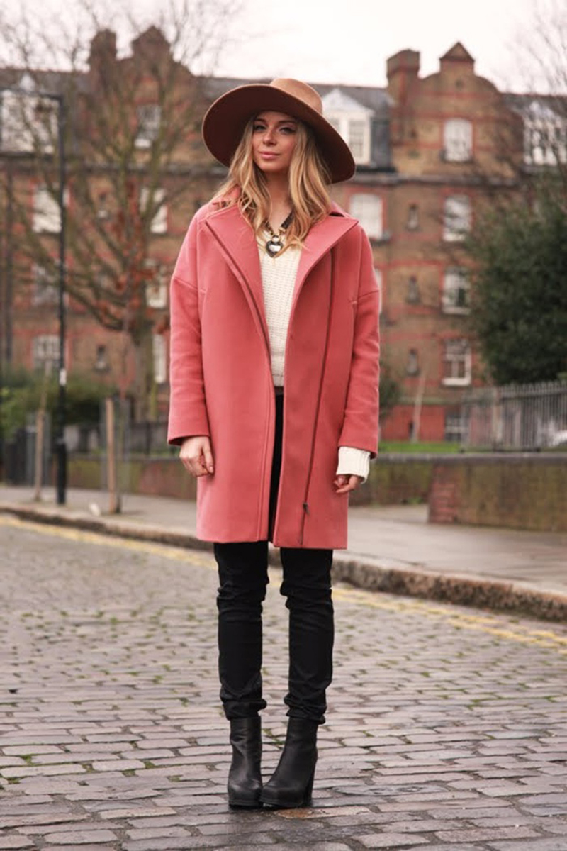 pink coat, pink coat style, pink coat trend (17)