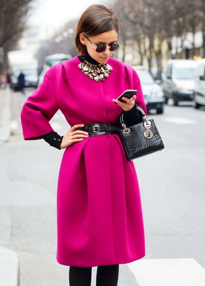 pink coat, pink coat style, pink coat trend (3)