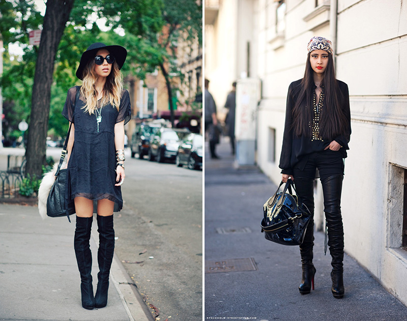 thigh high boots, thigh high boots street style, (21)